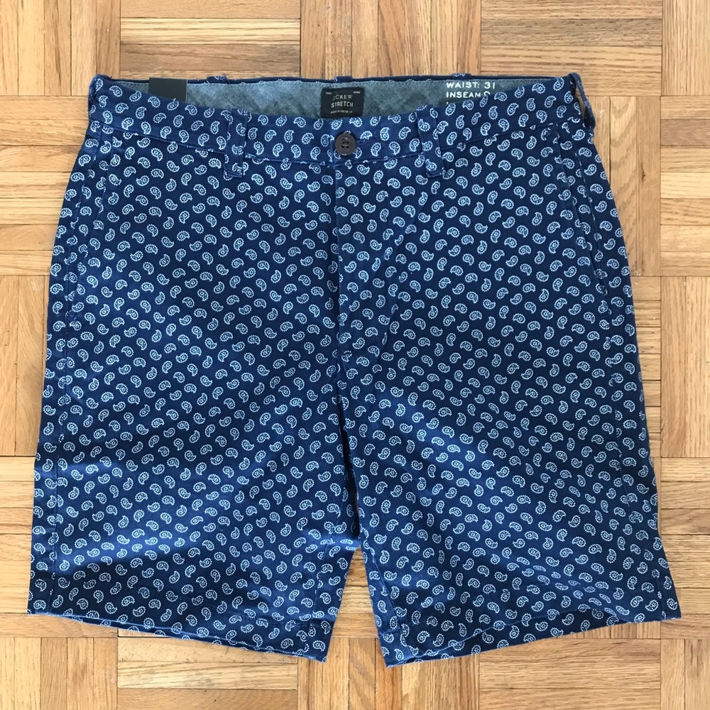 J Crew Paisley Shorts